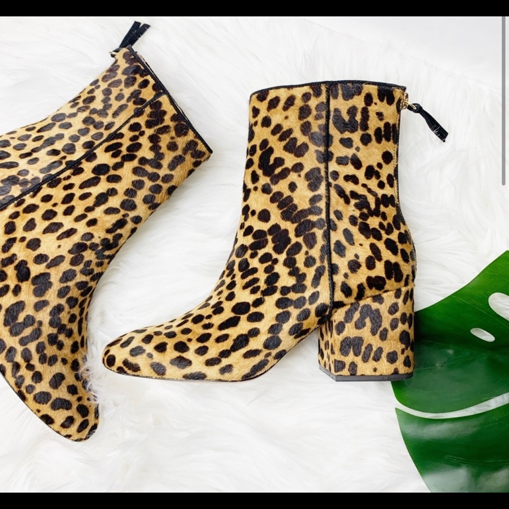 J. Crew Leopard Booties